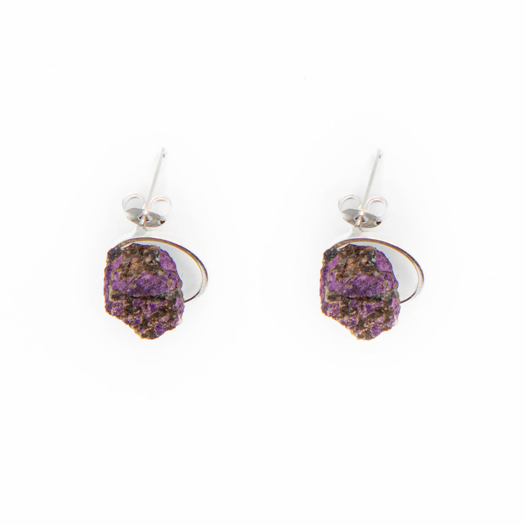 Purpurite Silver (Earring)