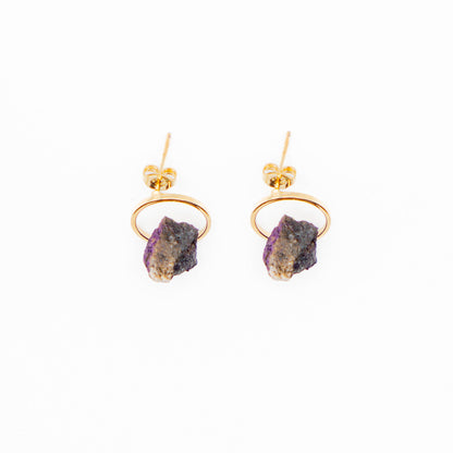 Purpurite Gold (Earring)