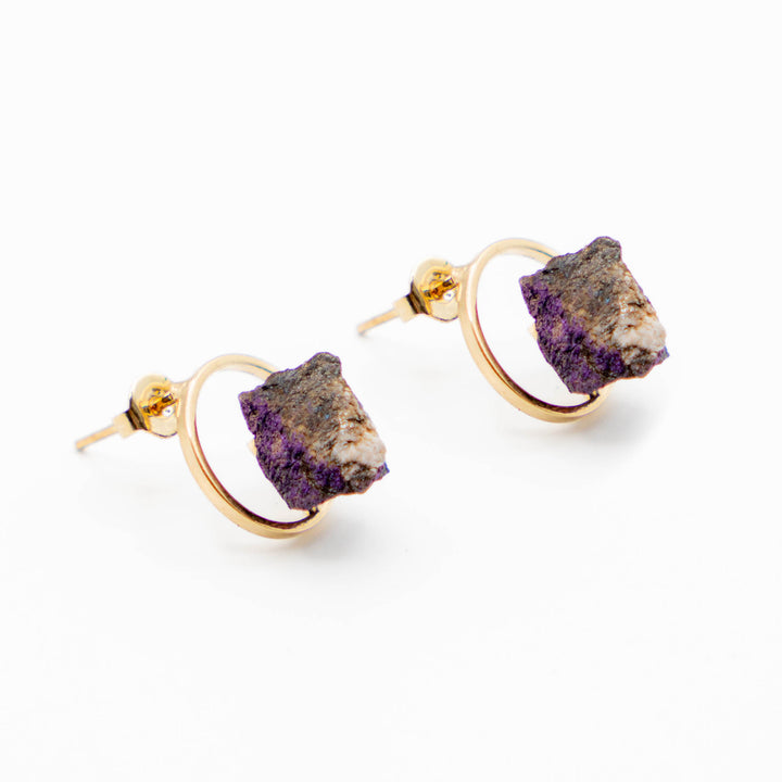 Purpurite Gold (Earring)