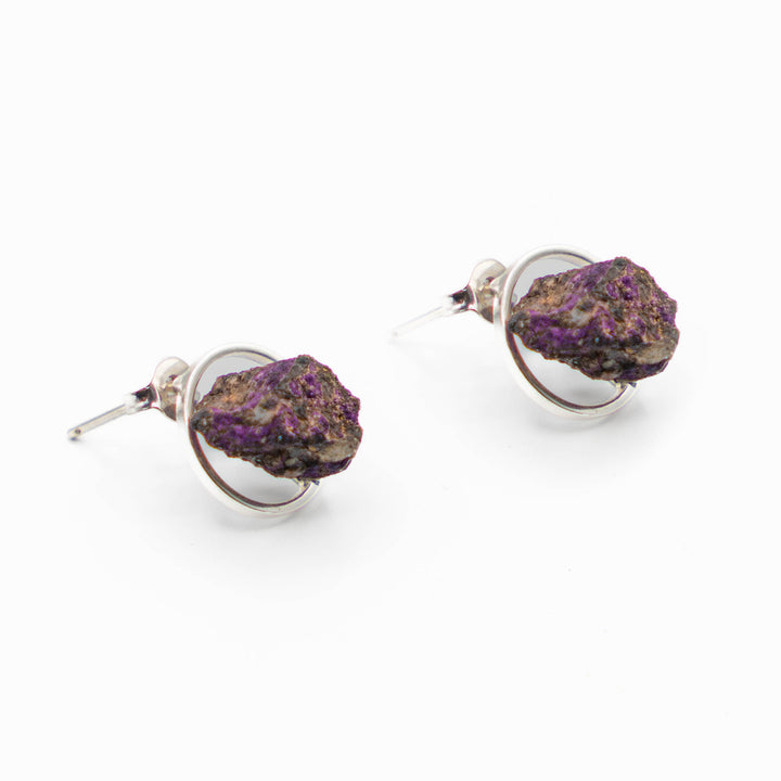 Purpurite Silver (Earring)