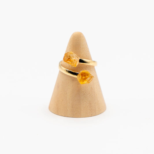 Duo Ring Gold (Citrine)