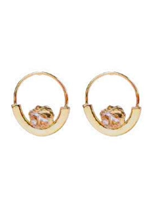 Vintage Hoop Earrings (Pyrite)