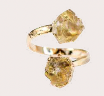 Duo Ring Gold (Obsidian)