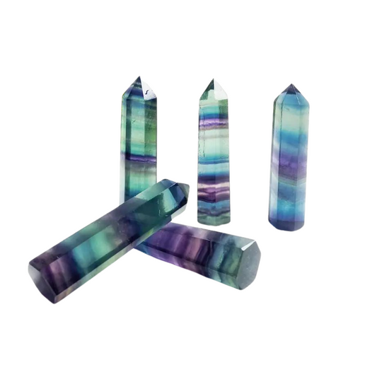 Rainbow Fluorite Point
