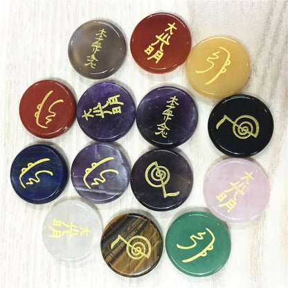 Four Energy Symbols (Tumbled)