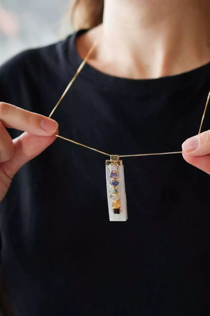 Selenite Chakra (Necklace)