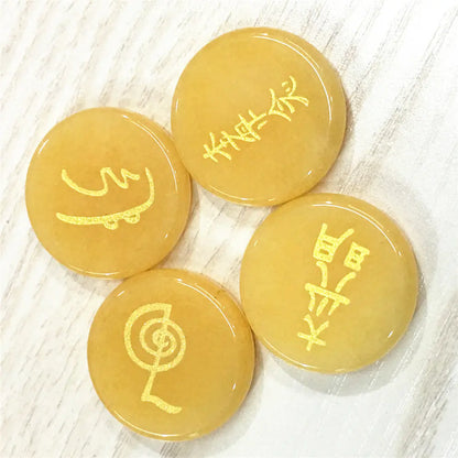 Four Energy Symbols (Tumbled)
