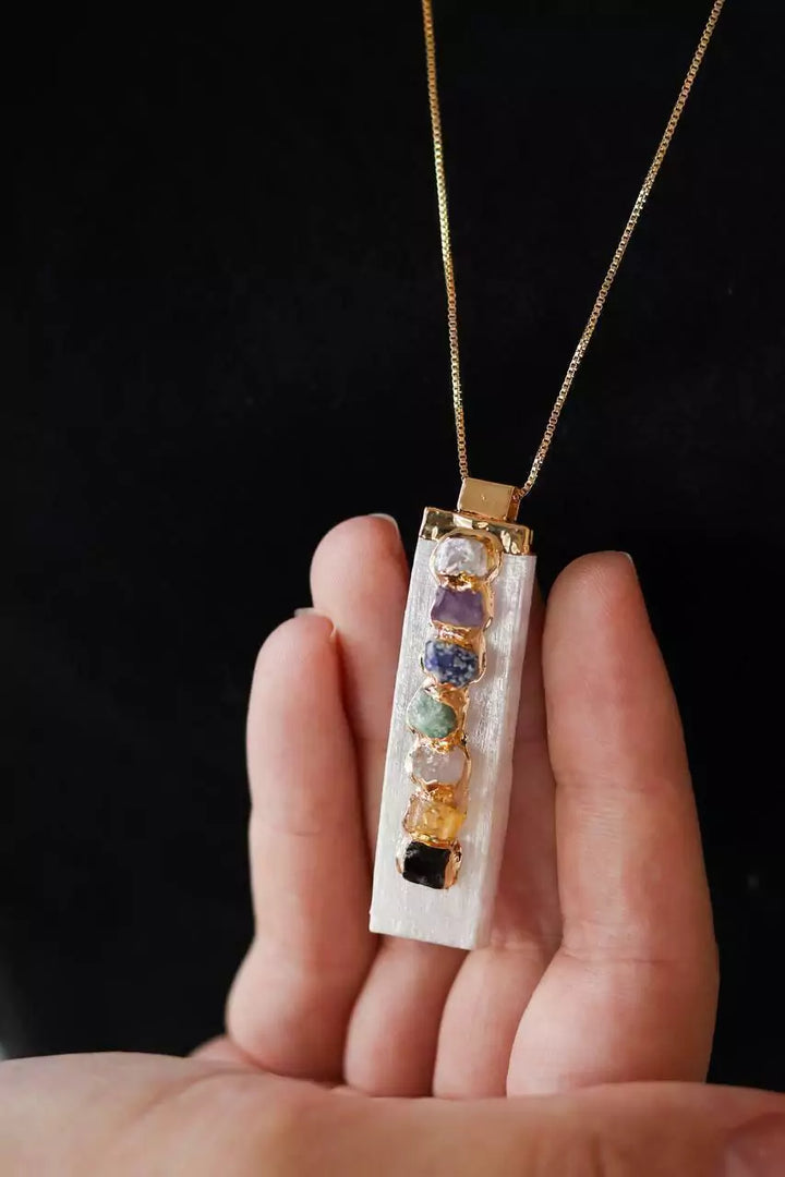 Selenite Chakra (Necklace)