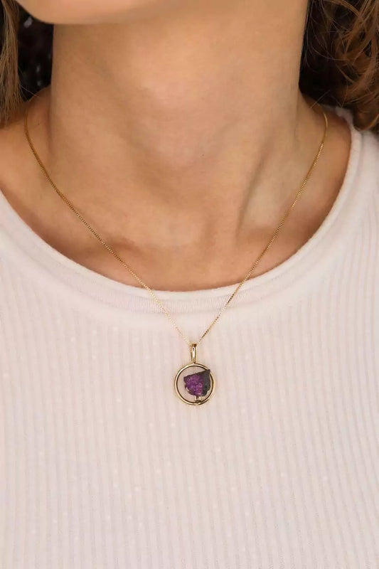 Purpurite Gold Hook (Necklace)