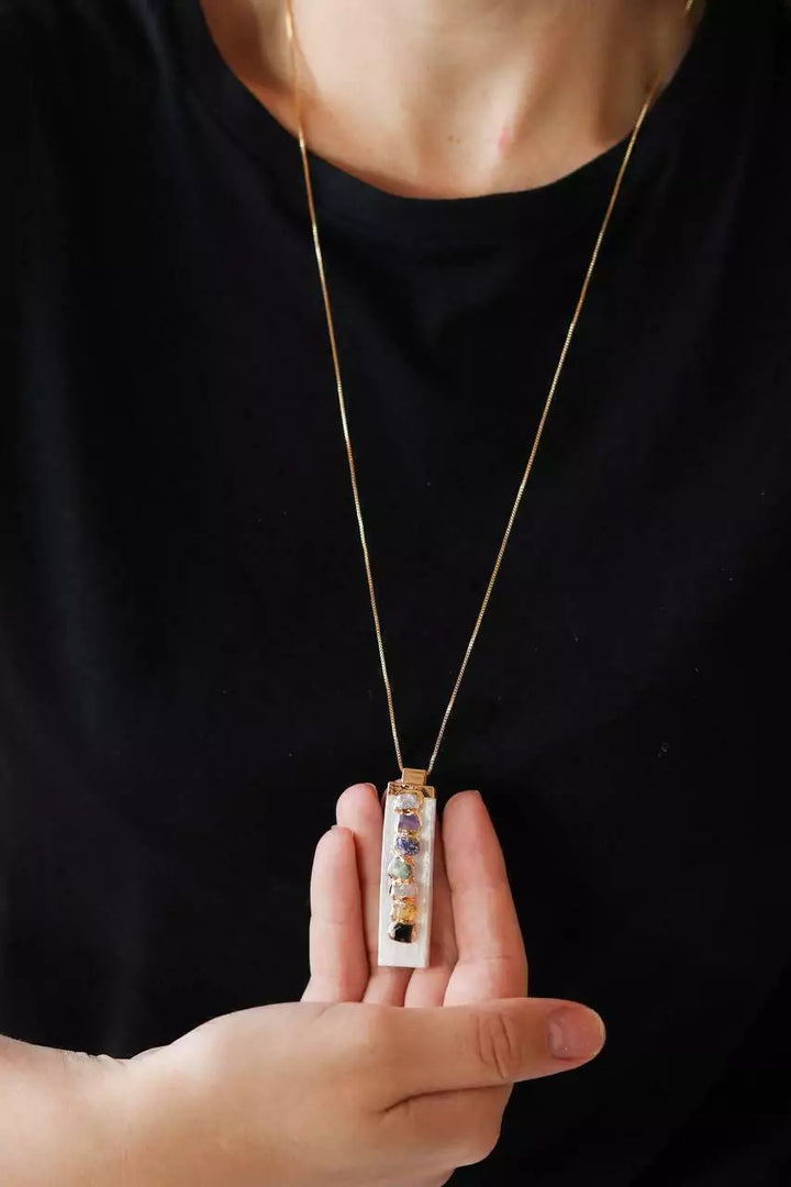Selenite Chakra (Necklace)