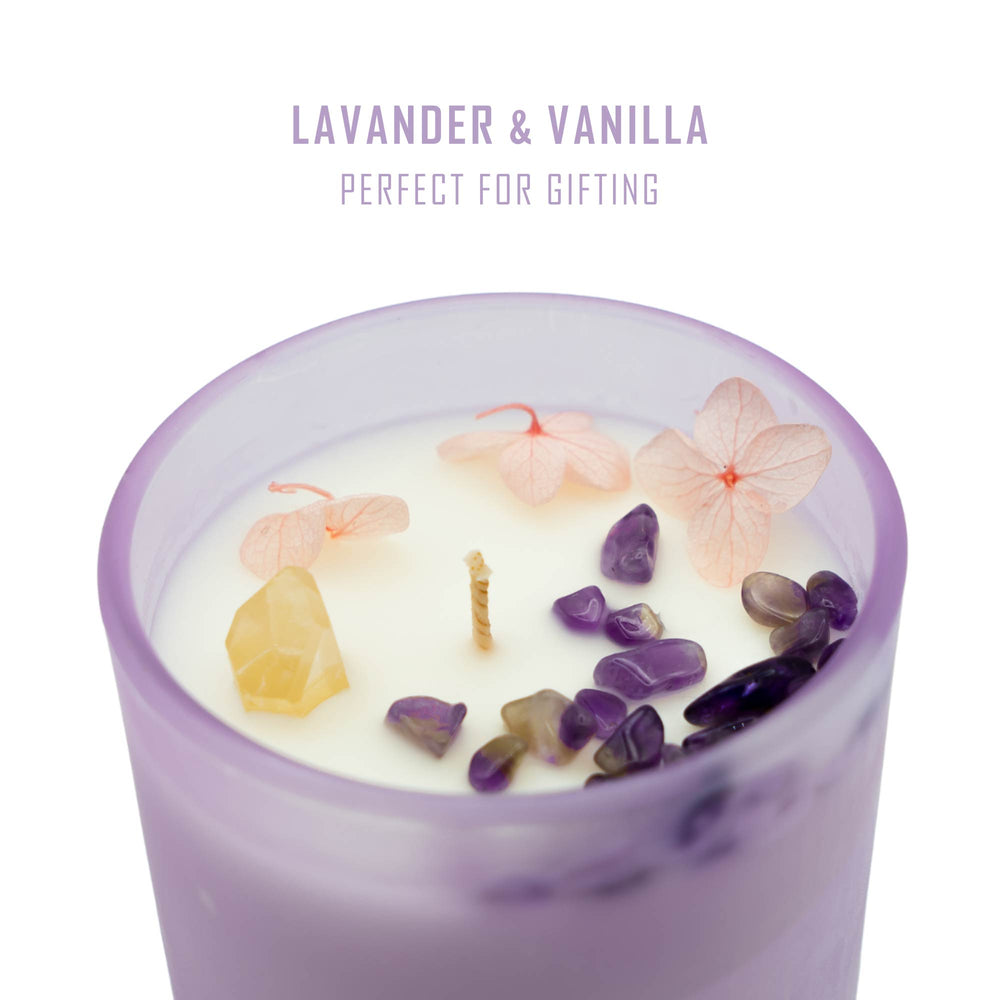Lavender & Vanilla Candle Close-up