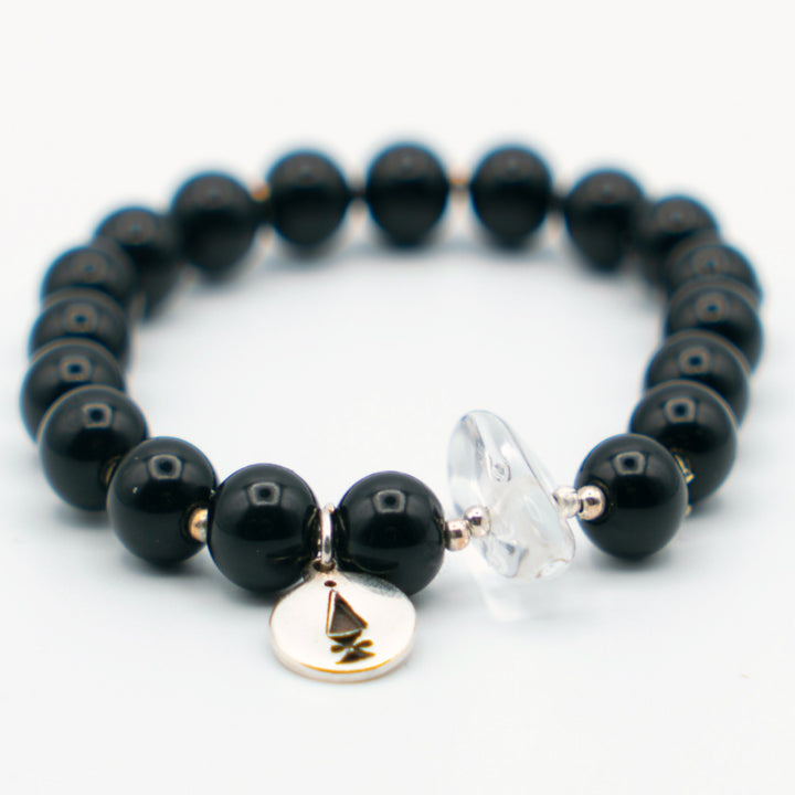 Black beaded bracelet