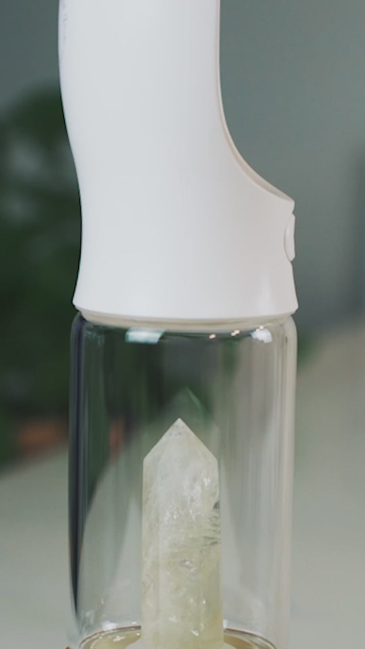 Botella de cristal de animales
